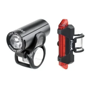 Apšvietimo komplektas ProX Pictor CREE 350Lm + 10Lm USB black