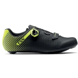 Dviratininko batai Northwave Core Plus 2 Road black-yellow fluo-45