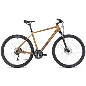 Dviratis Cube Nature Pro gold'n'black 2023-46 cm / XS