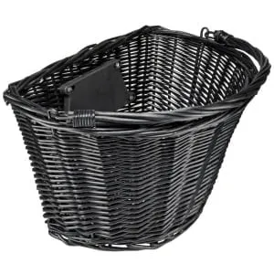 Krepšelis priekiui Azimut Wicker NEW laikiklis 35x26x22cm black