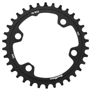 Priekinis dantratis SunRace CRMX30 Narrow-Wide Asymmetric Alu 96BCD 34T