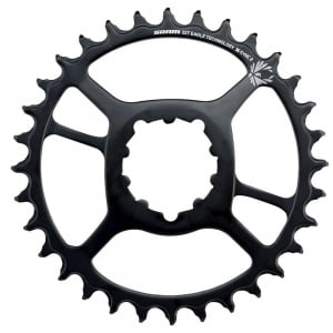 Žvaigždė priekinė SRAM 34T, X-Sync 2 aliuminė (juoda)