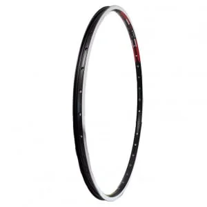 Ratlankis 27,5", HL20DD V-tipo 36H, dvigubas, su kniedėmis (juodas)