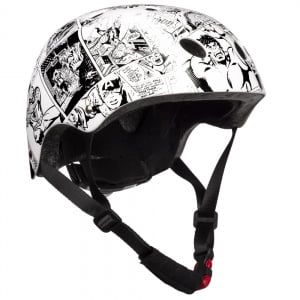 Šalmas AVENGERS 52-56cm (balta/juoda)