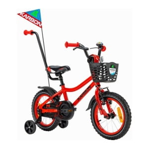 14 colių ratais vaikiškas dviratukas su pagalbiniais ratukais