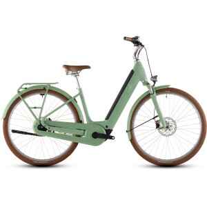 Elektrinis dviratis Cube Aruba Hybrid 600 Easy Entry 28 cactus'n'brown 2026-54 cm