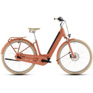 Elektrinis dviratis Cube Aruba Hybrid 600 Easy Entry 28 papaya'n'creme 2026-50 cm