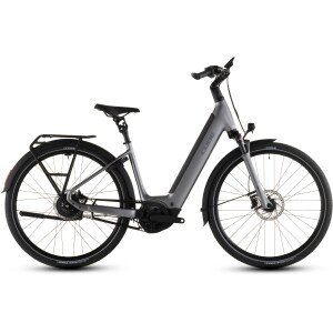 Elektrinis dviratis Cube Supreme Hybrid Deluxe Pro 600 Easy Entry 26 quicksilver'n'grey 2026-42 cm