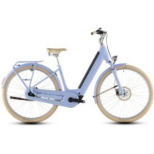 Elektrinis dviratis Cube Aruba Hybrid 600 Easy Entry 28 blueblossom'n'creme 2026-58 cm
