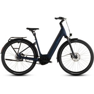 Elektrinis dviratis Cube Supreme Hybrid Deluxe ONE 600 Easy Entry indigoblue'n'switch 2026-58 cm