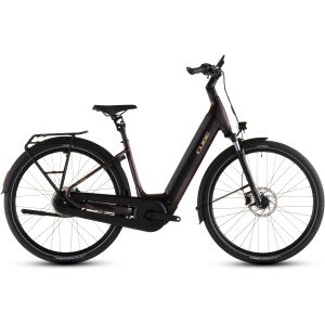 Elektrinis dviratis Cube Supreme Hybrid Comfort Pro 600 Easy Entry solareclipse'n'gold 2026-46 cm