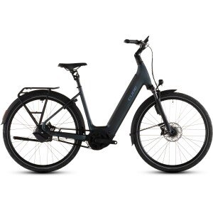Elektrinis dviratis Cube Supreme Hybrid Deluxe SLT 600 Easy Entry metalblue'n'reflex 2026-46 cm