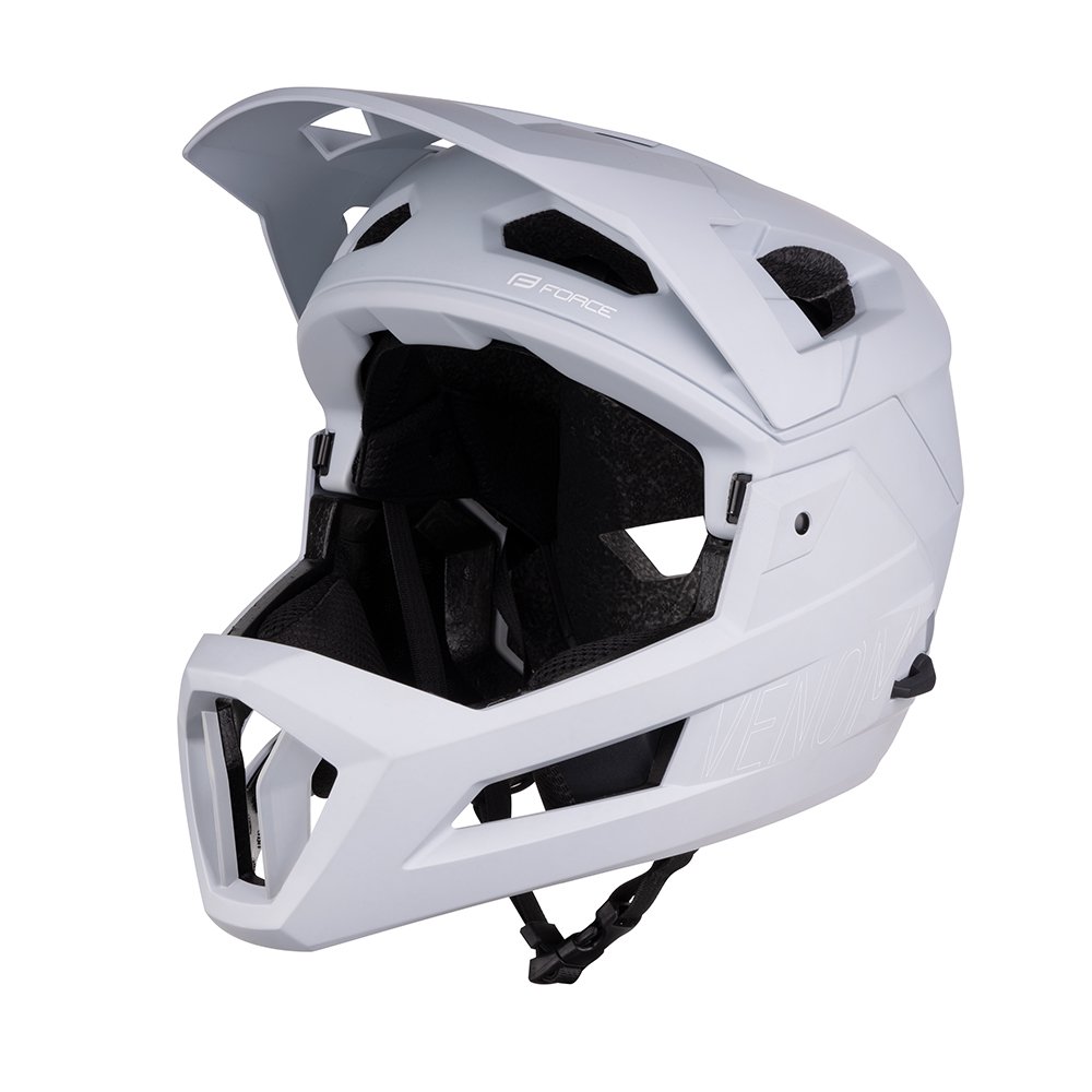 Downhill šalmas FORCE VENOM // dydis: S / M (55 - 58cm) (pilka) Downhill šalmas FORCE VENOM // dydis: S / M (55 - 58cm) (pilka)